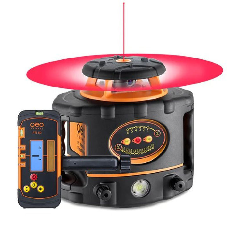 Geo Fennel FL 300HV-G Easy Grade Rotating Laser Level with FR-50 Laser Detector