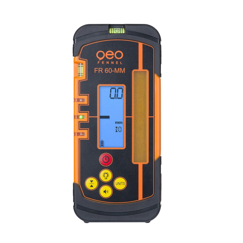 geo-FENNEL FR 60-MM Laser Receiver for Rotating Lasers front view without clamp