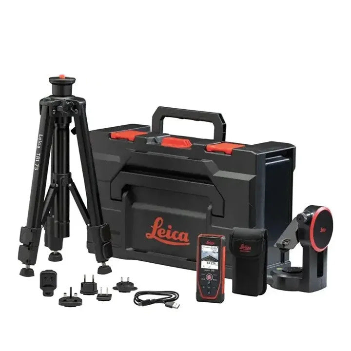 Leica Disto D5 Laser Distance Measurer Kit with Tripod and High Precision Adapter