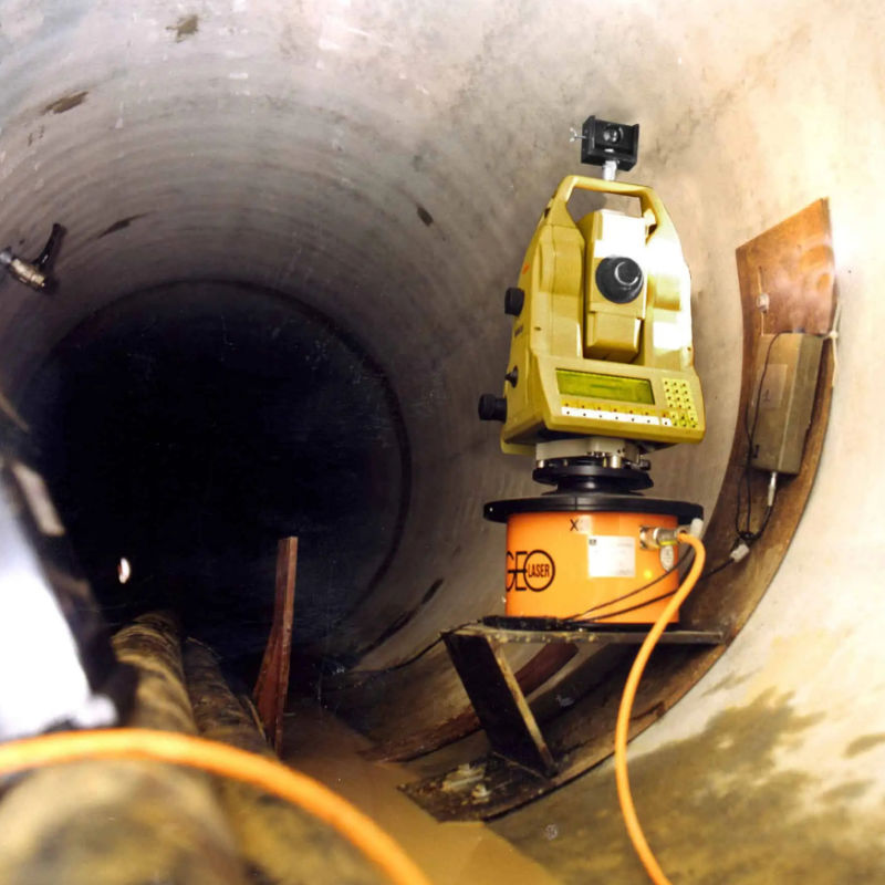 GEO-Laser AD 12 Automatic Self Levelling Tribrach in use at a construction site