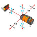 GEO-Laser RL-87L Automatic Rotating Laser Level diagram with receiver