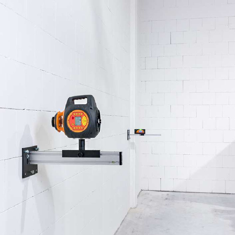 geo-FENNEL FCA-L and FCA-E Adapters for Laser Levels and receivers in use at a construction site