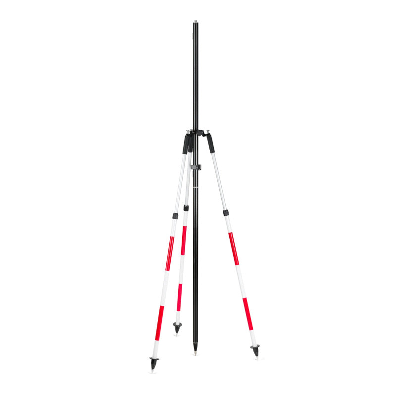 geo-FENNEL T 19 Surveying Pole Tripod for Prisms and GNSS Receivers with a pole mounted