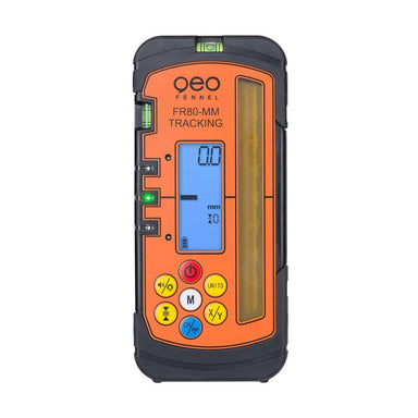 geo-FENNEL FR 80-MM Tracking Laser Receiver for Rotating Lasers front view without clamp