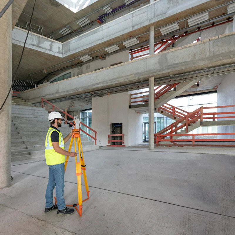 geo-FENNEL FTS 300 Total Station in use at a construction site