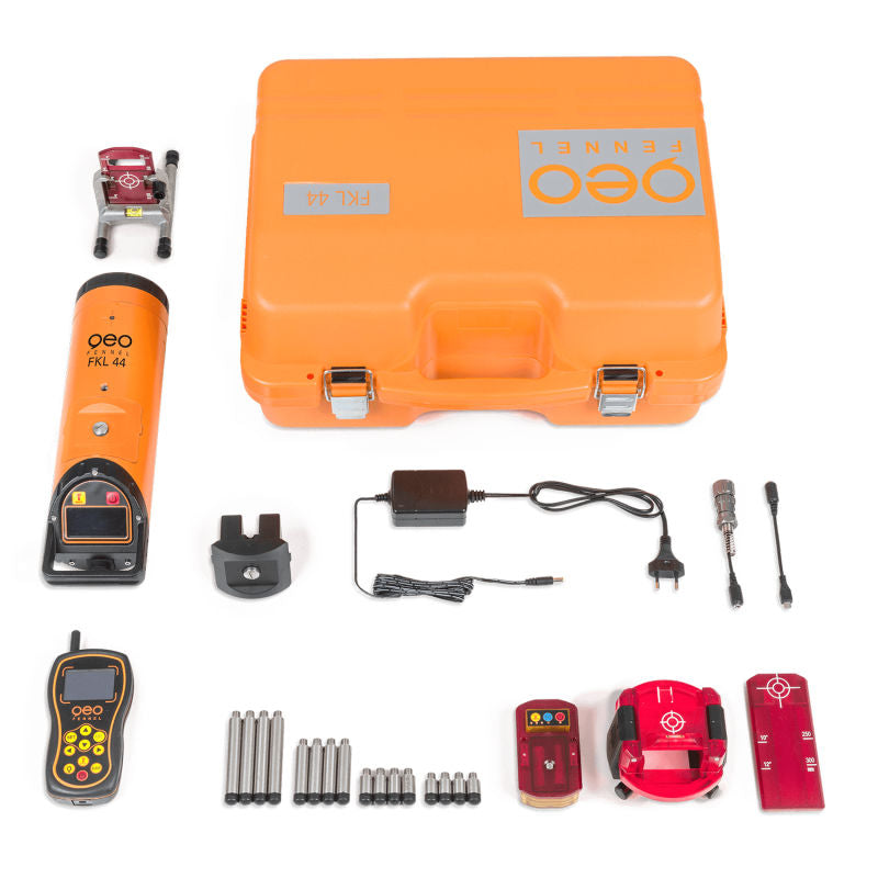 geo-FENNEL FKL 44 Red Beam Auto Tracking Pipe Laser Level with case and accessories