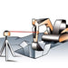 Geo Fennel FL 105H Horizontal Rotating Laser Action diagram with excavator
