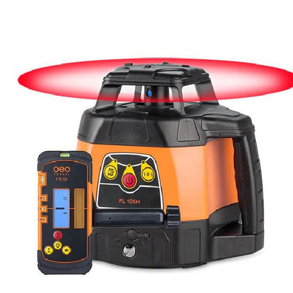 Geo Fennel FL 105H Horizontal Rotary Laser Level With FR 50 Laser Receiver