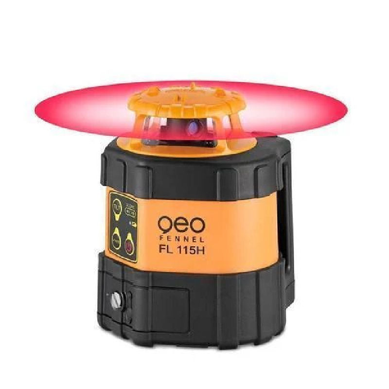 Geo-Fennel FL 115H Horizontal Rotary Laser Level with laser diagram close view