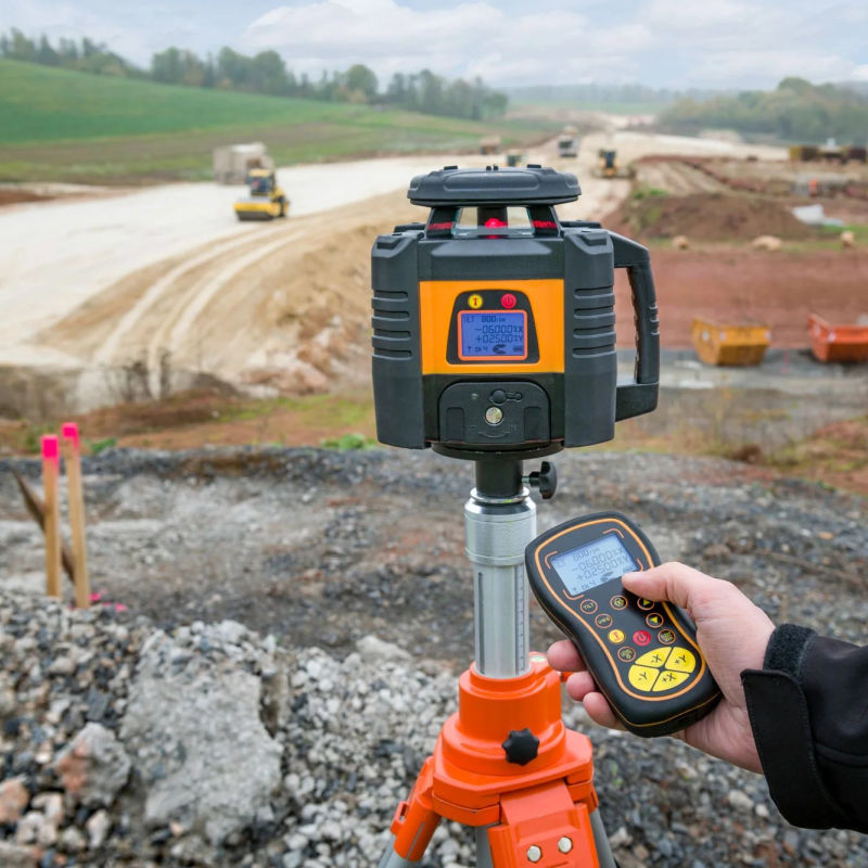 Geo Fennel FL 155 H-G Rotating Laser controlled by geo-FENNEL remote