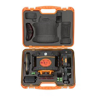 Geo Fennel FL275HV Tracking Rotary Laser Level with FR80 laser receiver in carrying case