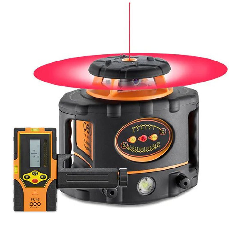 Geo Fennel FL 300HV-G Easy Grade Rotary Laser Level with FR-45 Laser Receiver
