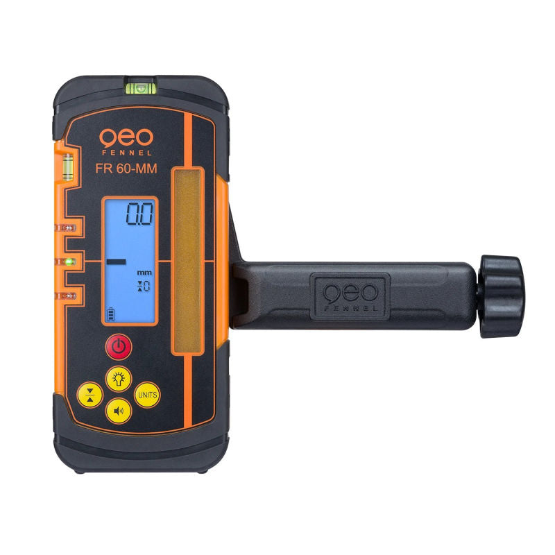 geo-FENNEL FR 60-MM Laser Detector for Rotating Lasers front view with handle