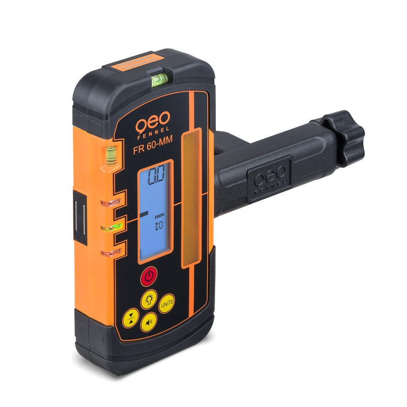 geo-FENNEL FR 60-MM Laser Receiver for Rotating Lasers side view with handle