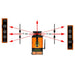 GEO-Laser FE-53 Radio Locking Laser Detector diagram with rotating laser