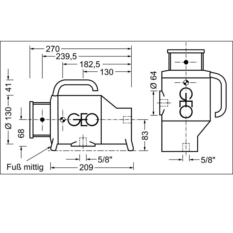 GEO-Laser RL-79L Automatic Rotating Laser Level Dimensions