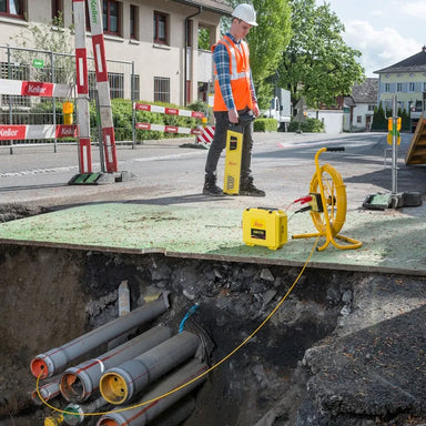 Leica Trace Rod in a kit used at a construction site