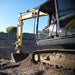 MOBA Laserguide Mini R45 TC Pro Excavator Laser Receiver at a construction site