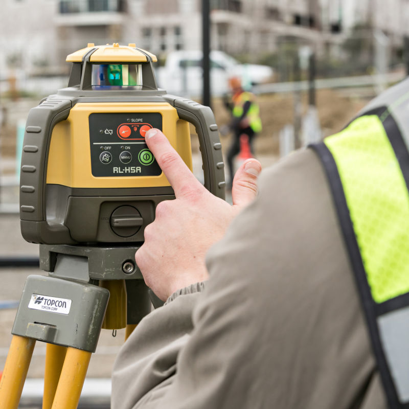 Topcon RL-H5A Rotating Laser Level Slope Function