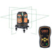 geo-FENNEL FLG 70 Green Multi Line Laser Level with remote and laser diagram