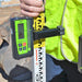 iMEX LRX 10 Laser Receiver in use with a clamp