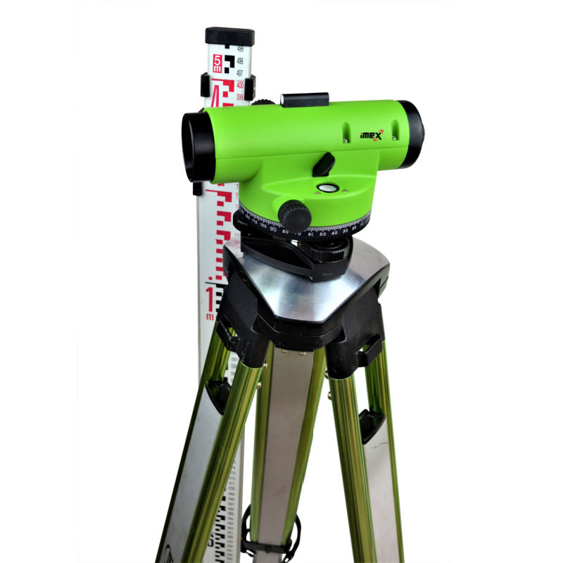 iMEX Lar32 Dumpy Level with Tripod and 5m staff