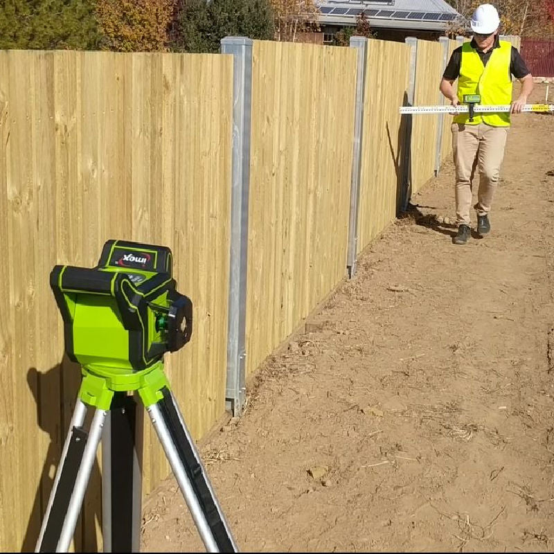iMEX i88G Green Beam Rotary Laser Level vertical mode demonstration