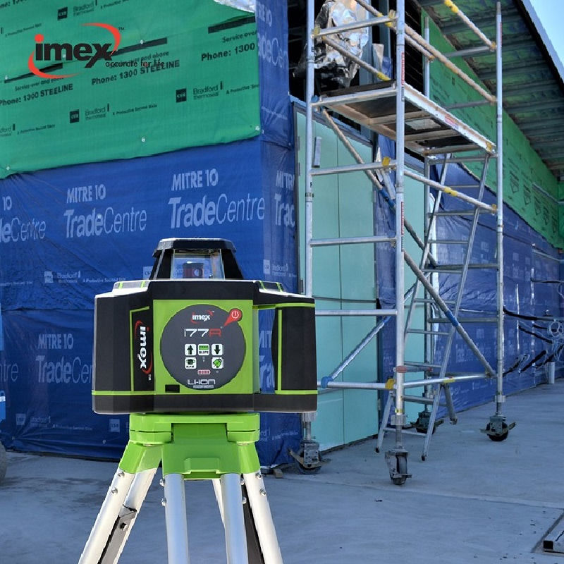 iMEX i77R Rotary Laser Level on a Tripod